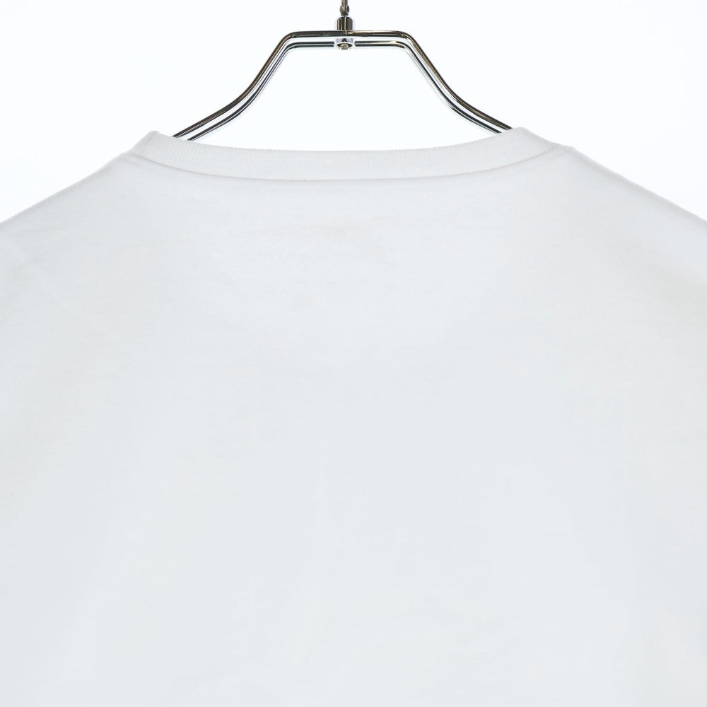 CHROME HEARTS(クロムハーツ) LOVE YOU CREW SWTSHRT 袖フローラルクロスハート ラブユー ネックプリント クルーネック プルオーバースウェットトレーナー ホワイト