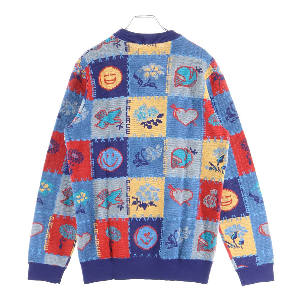 Palace Skateboards(パレススケートボーズ) 19SS LOVE DOVE KNIT クルーネック ウール アクリル混 ニット セーター マルチ