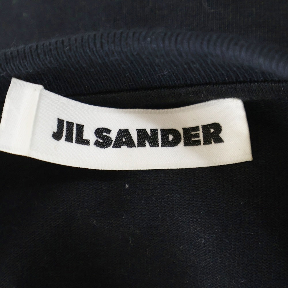 JIL SANDER(ジルサンダー) Side Tassel Long Sleeve Top JSMQ707019 フリンジ クルーネック 長袖Tシャツ カットソー ブラック