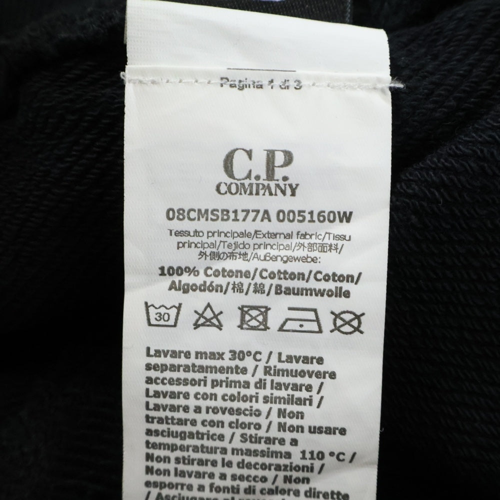 C.P. Company(シーピーカンパニー) Diagonal Fleece Lens Sweat Shorts 08CMSB177A スウェットショーツ ハーフパンツ ブラック