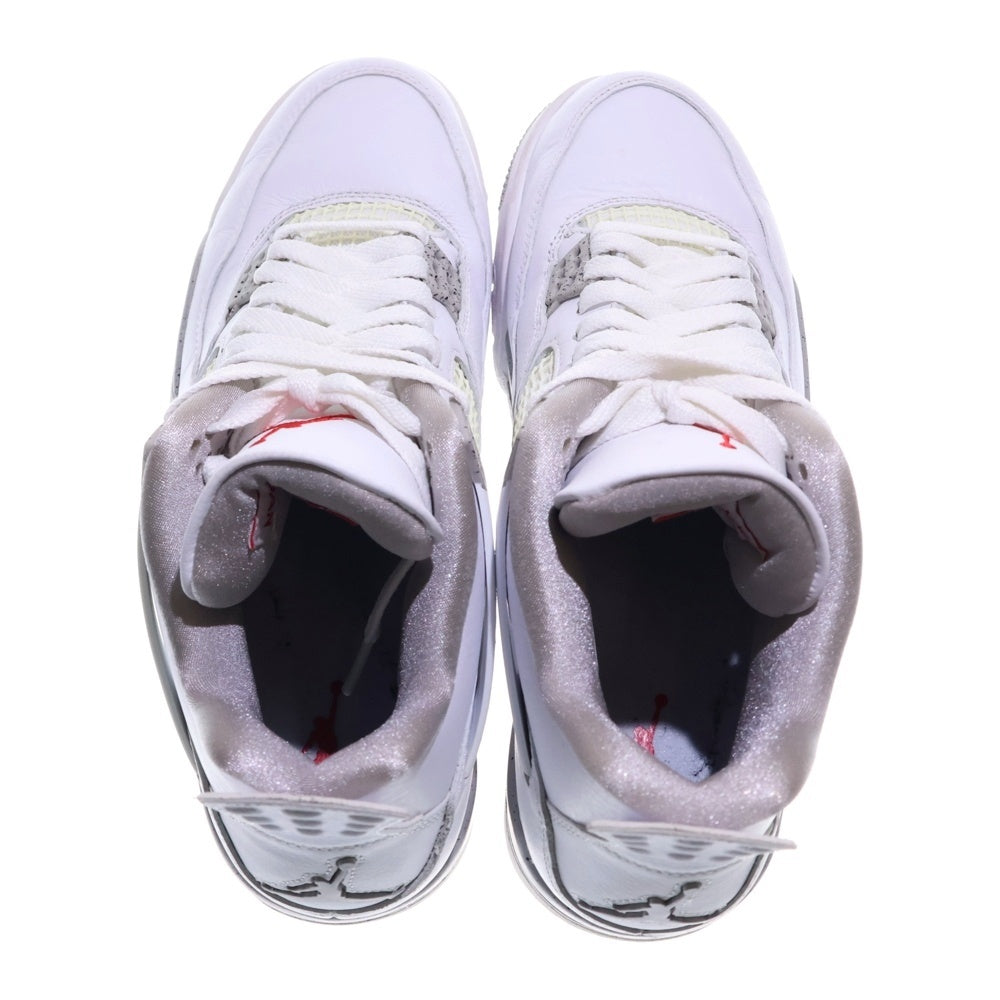 NIKE(ナイキ) AIR JORDAN4 RETRO CT8527-100 エアジョーダン 4 レトロ ハイカットスニーカー シューズ ホワイト US9/27.0cm