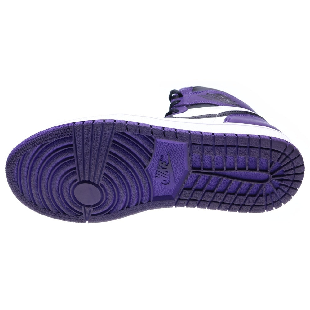 NIKE(ナイキ) AIR JORDAN1 RETRO HIGH OG COURT PURPLE 555088-500 エアジョーダン1 コートパープル ハイカットスニーカー ホワイト/パープル US9/27.0cm