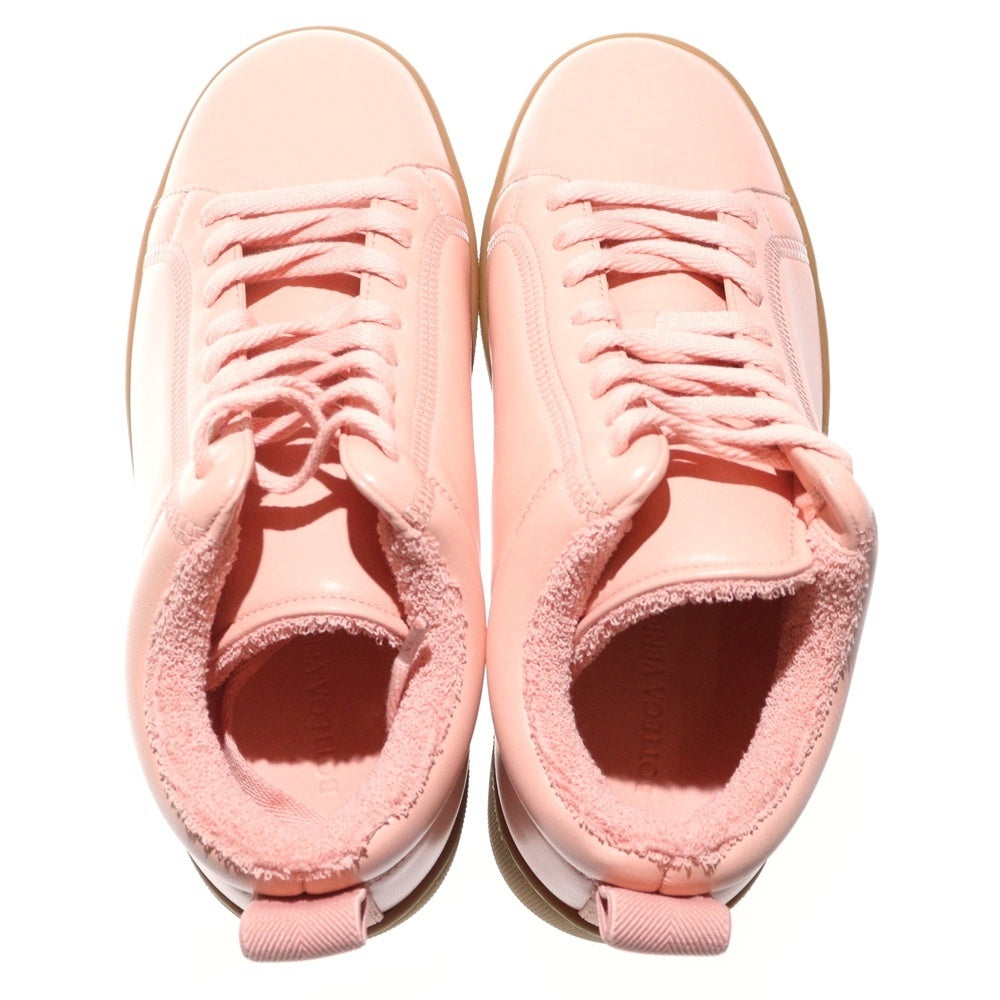 BOTTEGA VENETA(ボッテガヴェネタ) チャンキー フラットフォーム ラムスキン ローカットスニーカー ピンク レディース 651417V00T0