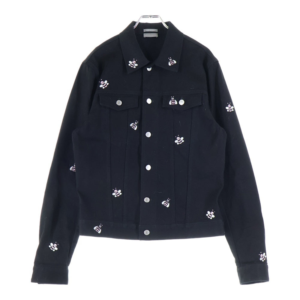 Dior HOMME(ディオールオム) ×KAWS 19SS Bee刺繍 トラッカーデニムジャケット 923C415W9493 ブラック