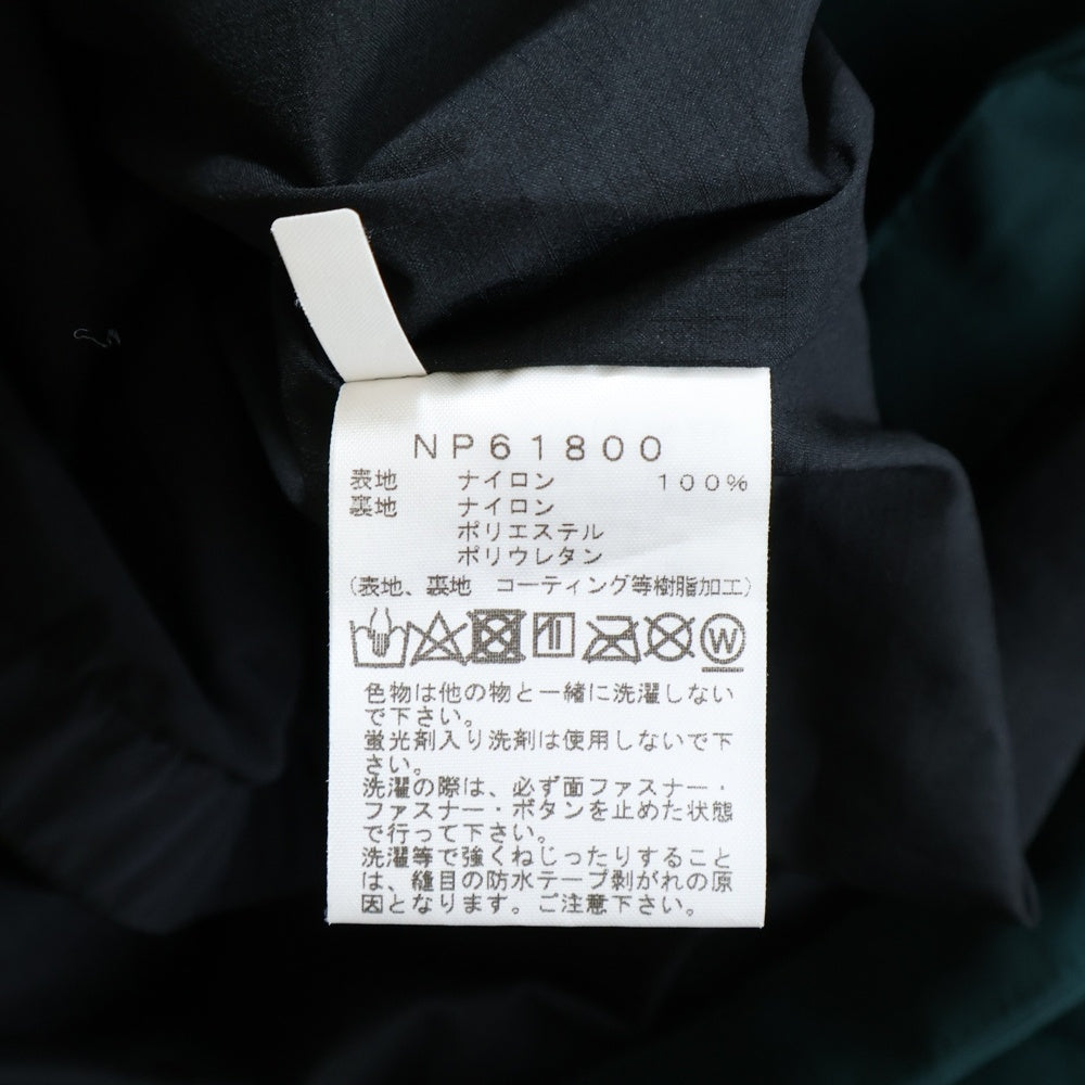 THE NORTH FACE(ザノースフェイス) MOUNTAIN JACKET GORE-TEX マウンテンジャケット ゴアテックス ロゴ刺繍 フーデッドナイロンジャケット グリーン/ブラック NP61800