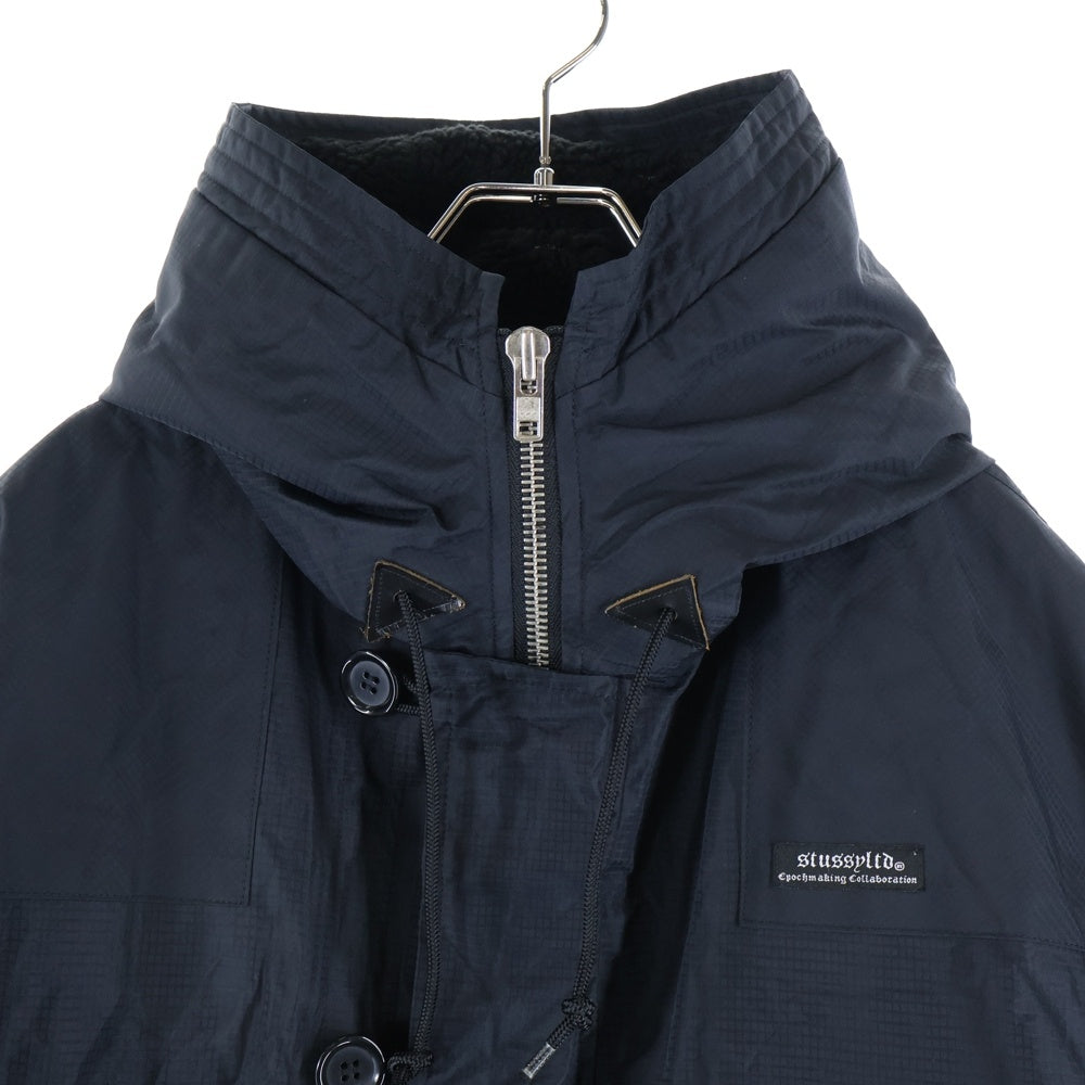 STUSSY(ステューシー) ×GORE-TEX N-2B ×ゴアテックス フライトジャケット フード付きジップアップジャケット ブラック