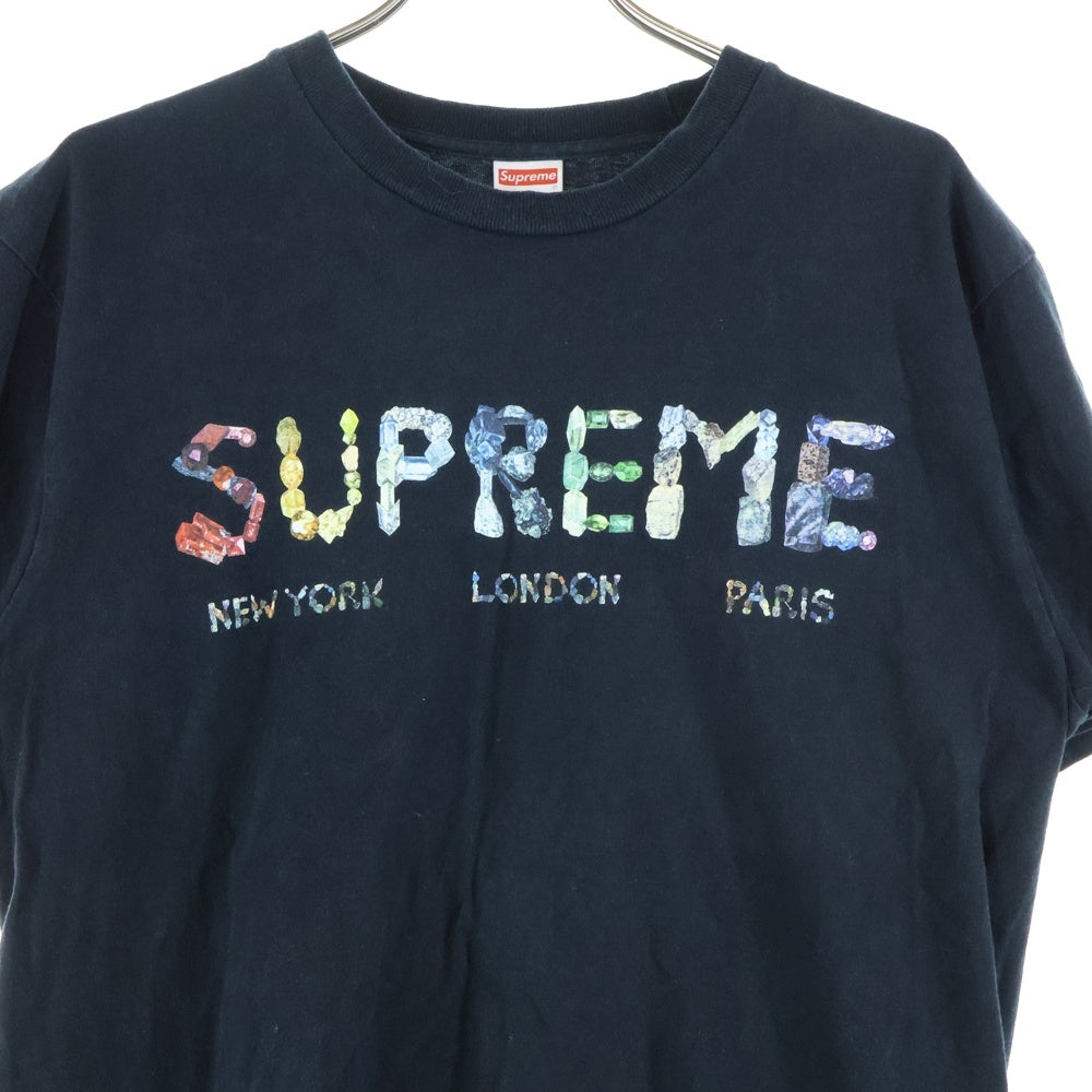 SUPREME(シュプリーム) 18SS Rocks Tee フロントプリント半袖カットソー 半袖Tシャツ ブラック
