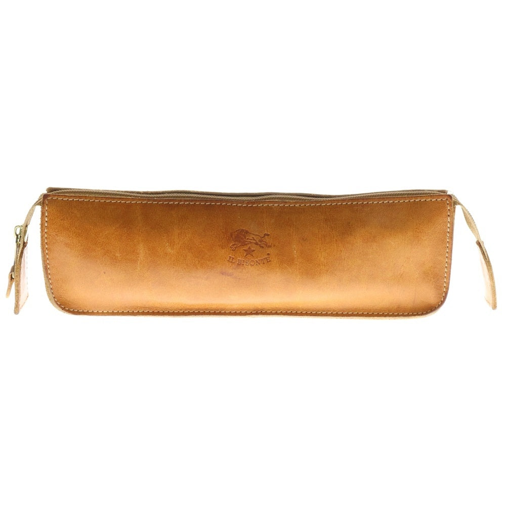 IL BISONTE(イル ビゾンテ) レザージップ ペンケース ブラウン 411466
