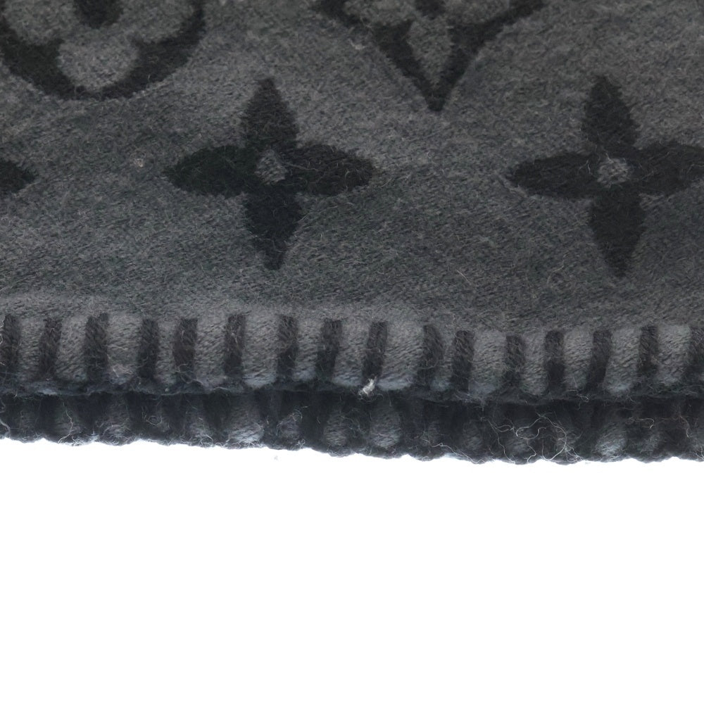 LOUIS VUITTON(ルイヴィトン) シャルプ オールユーニード ウール シルク マフラー モノグラムパターン グレー M76377 レディース