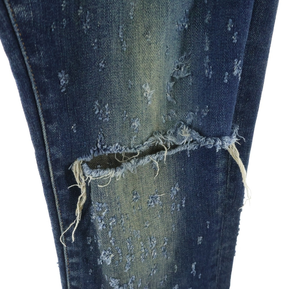 AMIRI(アミリ) ショットガン ダメージ加工 スキニー デニムパンツ インディゴ