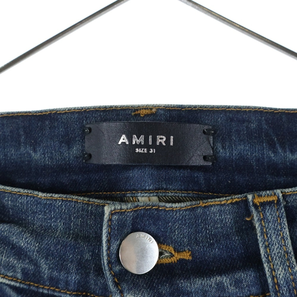 AMIRI(アミリ) ショットガン ダメージ加工 スキニー デニムパンツ インディゴ