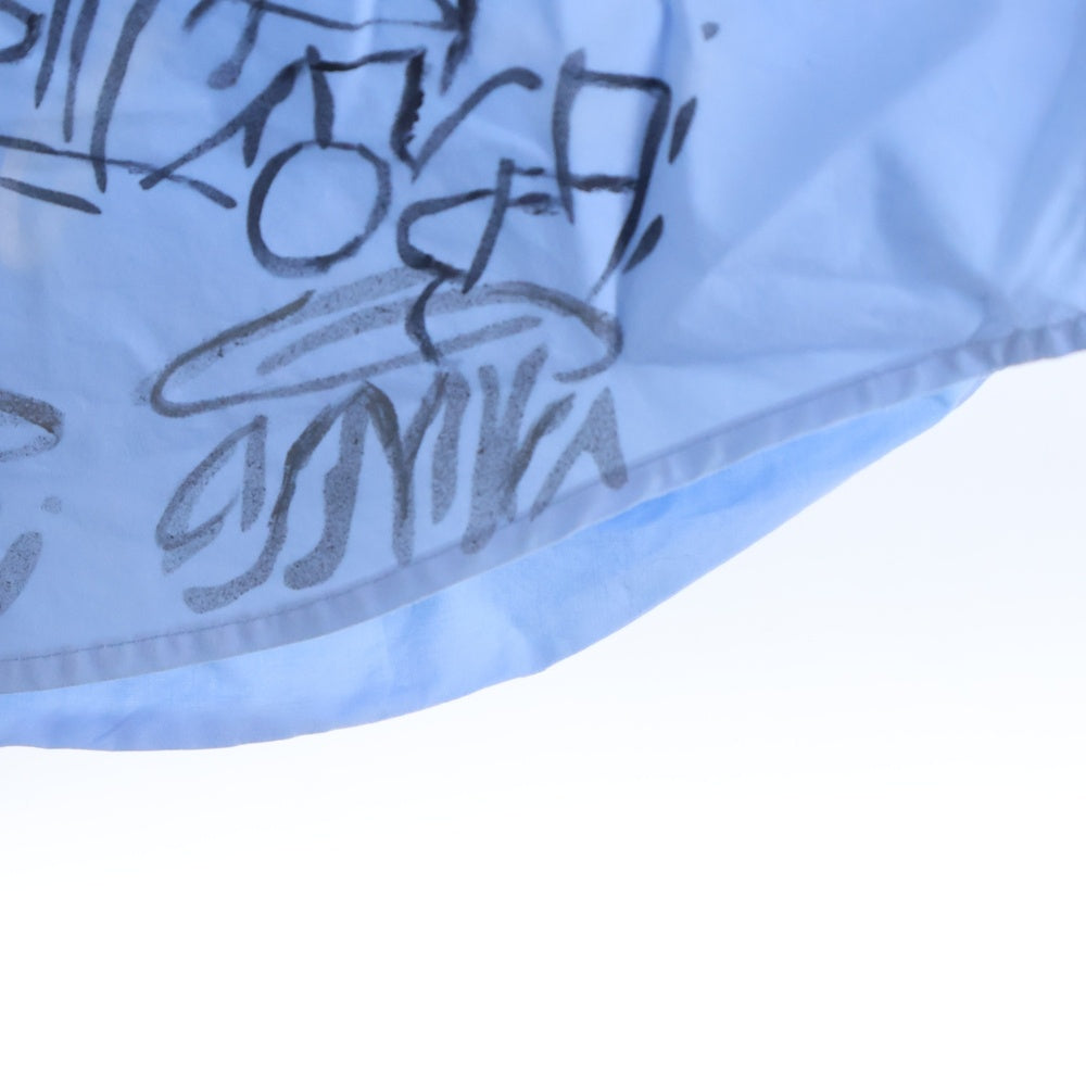 BALENCIAGA(バレンシアガ) 23SS グラフィティ オーバーサイズ 長袖シャツ ブルー 738843 TNM60