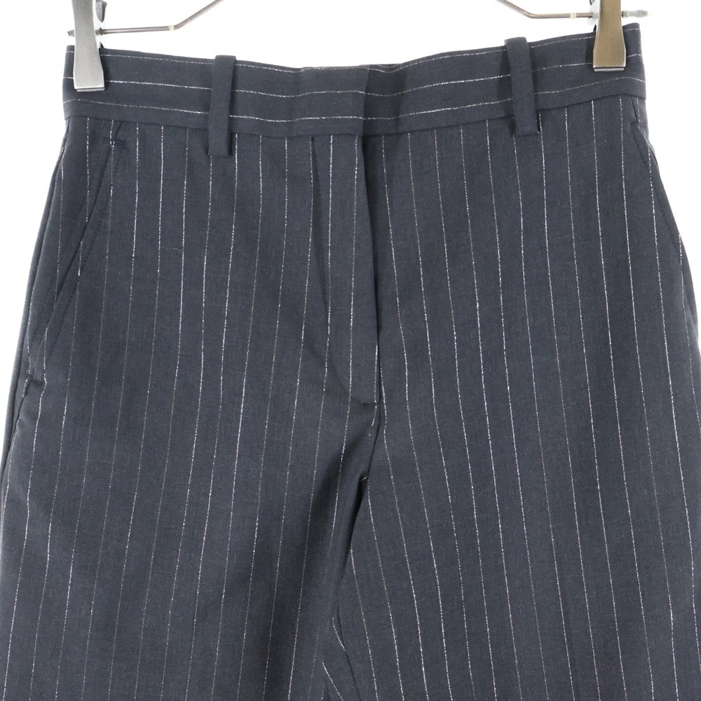 KENZO(ケンゾー) ジップフライ ストライプ スラックス ブラック