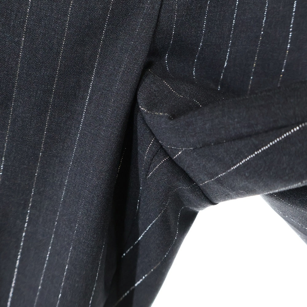 KENZO(ケンゾー) ジップフライ ストライプ スラックス ブラック