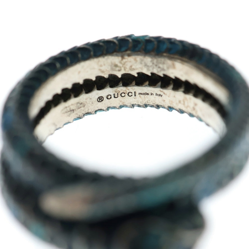 GUCCI(グッチ) ガーデンスネーク リング ブルー