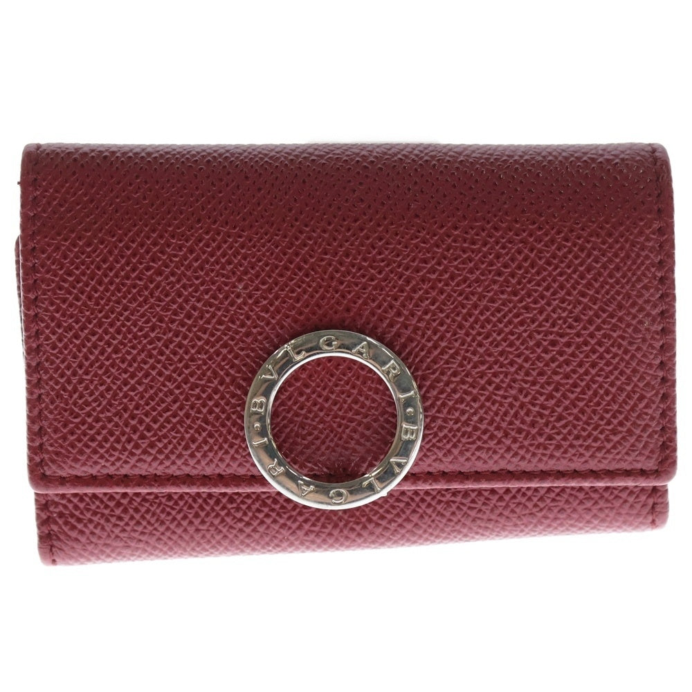 BVLGARI(ブルガリ) ブルガリブルガリ 6連 レザー キーケース レッド