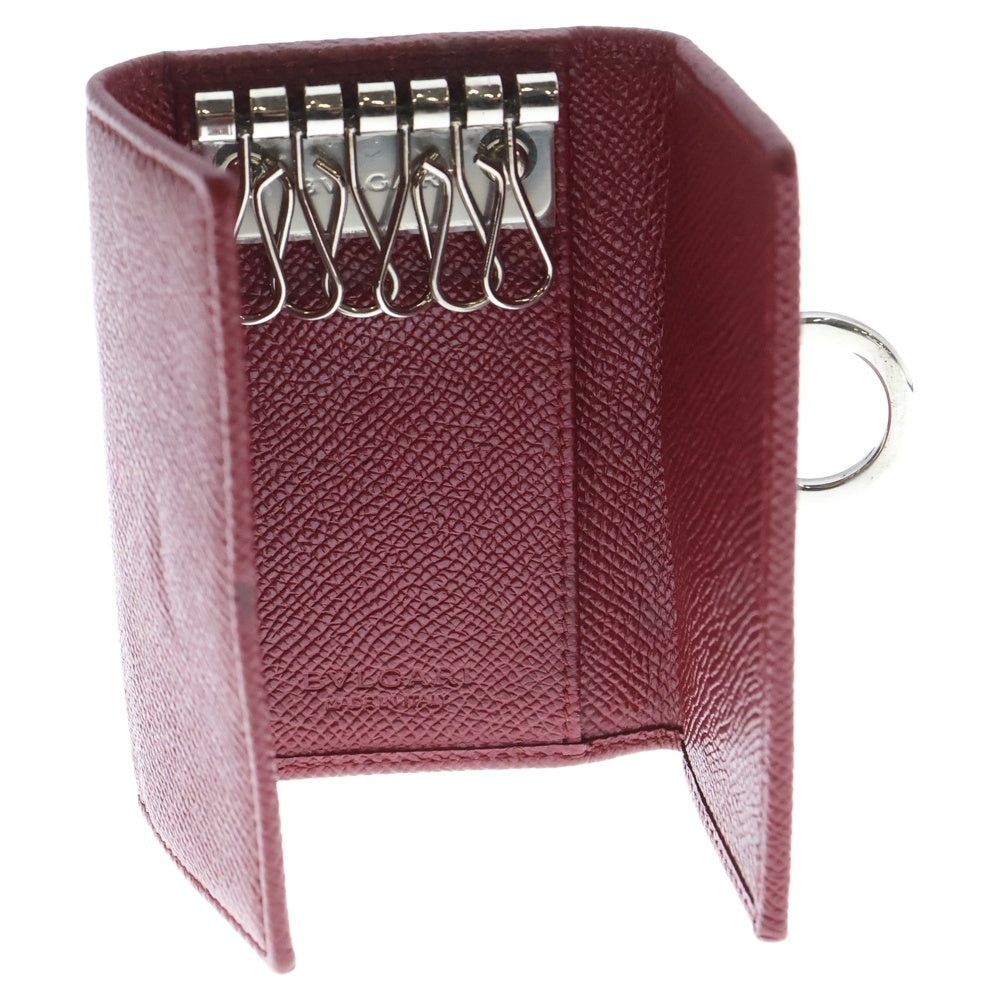 BVLGARI(ブルガリ) ブルガリブルガリ 6連 レザー キーケース レッド