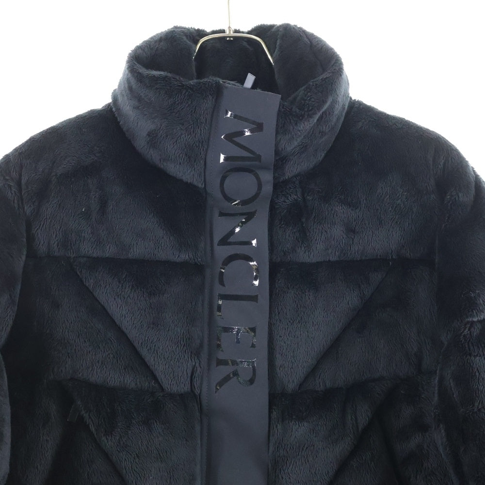 MONCLER(モンクレール) 22AW BOURDON H20931A00016 ボア ジップアップ ダウンジャケット ブラック レディース