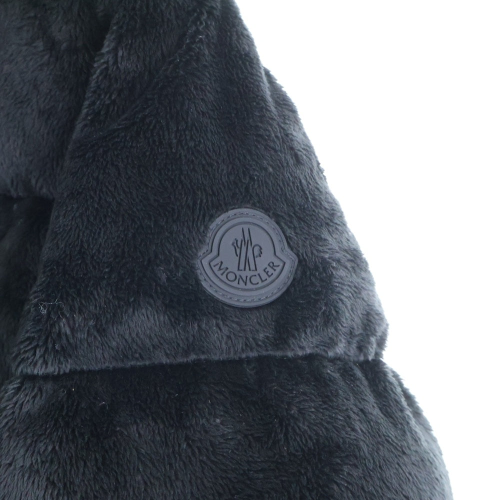 MONCLER(モンクレール) 22AW BOURDON H20931A00016 ボア ジップアップ ダウンジャケット ブラック レディース