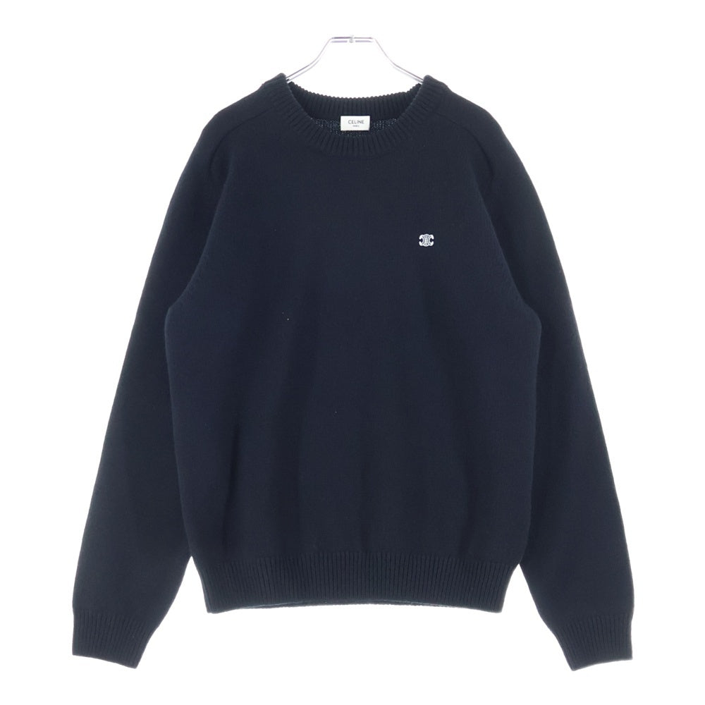 CELINE(セリーヌ) トリリンオフ カシミア クルーネック ニット 2AC85048T ブラック