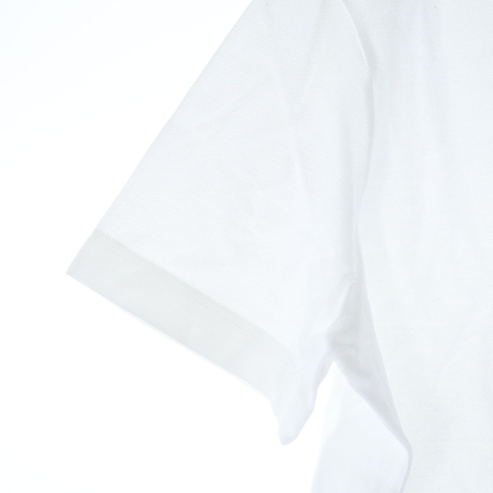 HERMES(エルメス) Hロゴ刺繍 コットンクルーネックカットソー 半袖ポケットTシャツ ホワイト