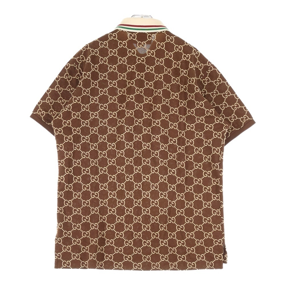 GUCCI(グッチ) GGストレッチコットンポロシャツ ブラウン 598956 XJB0U