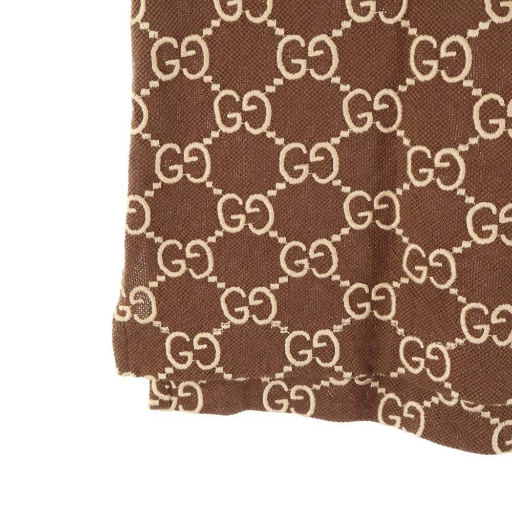 GUCCI(グッチ) GGストレッチコットンポロシャツ ブラウン 598956 XJB0U