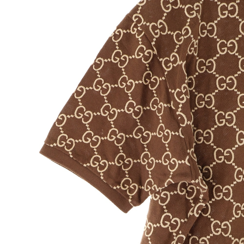 GUCCI(グッチ) GGストレッチコットンポロシャツ ブラウン 598956 XJB0U