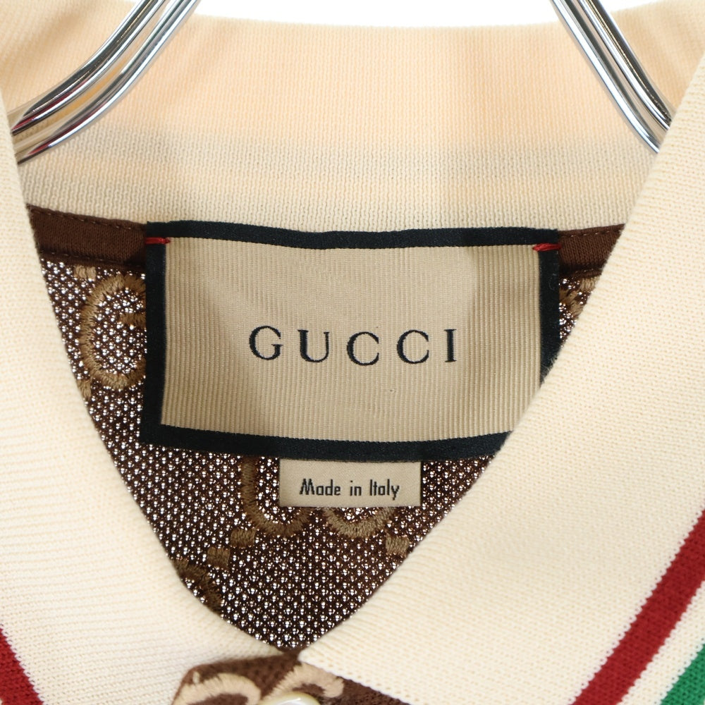 GUCCI(グッチ) GGストレッチコットンポロシャツ ブラウン 598956 XJB0U