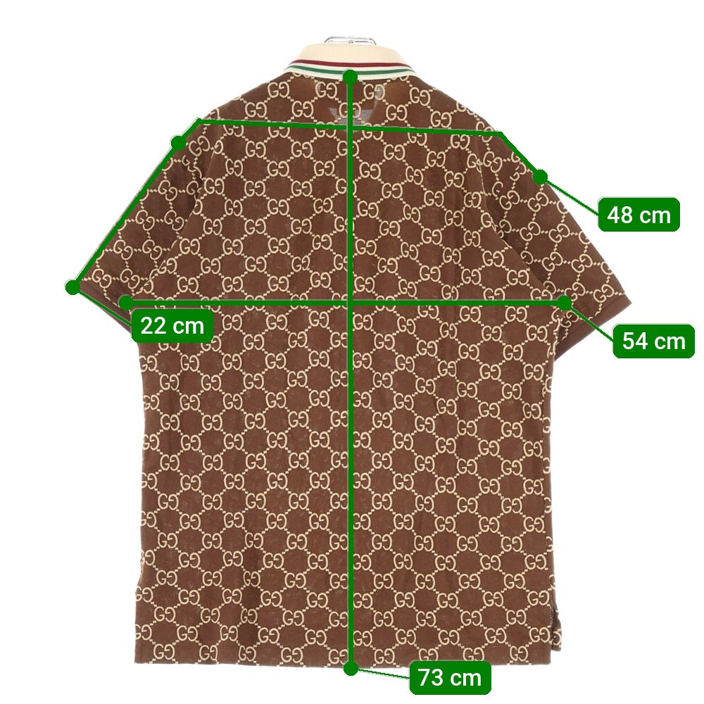 GUCCI(グッチ) GGストレッチコットンポロシャツ ブラウン 598956 XJB0U
