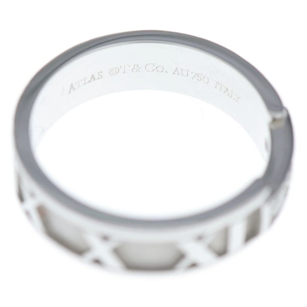 TIFFANY & Co.(ティファニー) K18WG アトラスリング 3Pダイヤ 指輪 シルバー