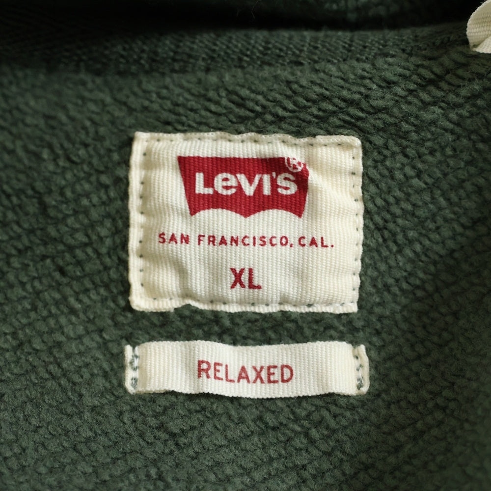 Levi's(リーバイス) モックネックスウェット トレーナー A0752-0000 グリーン