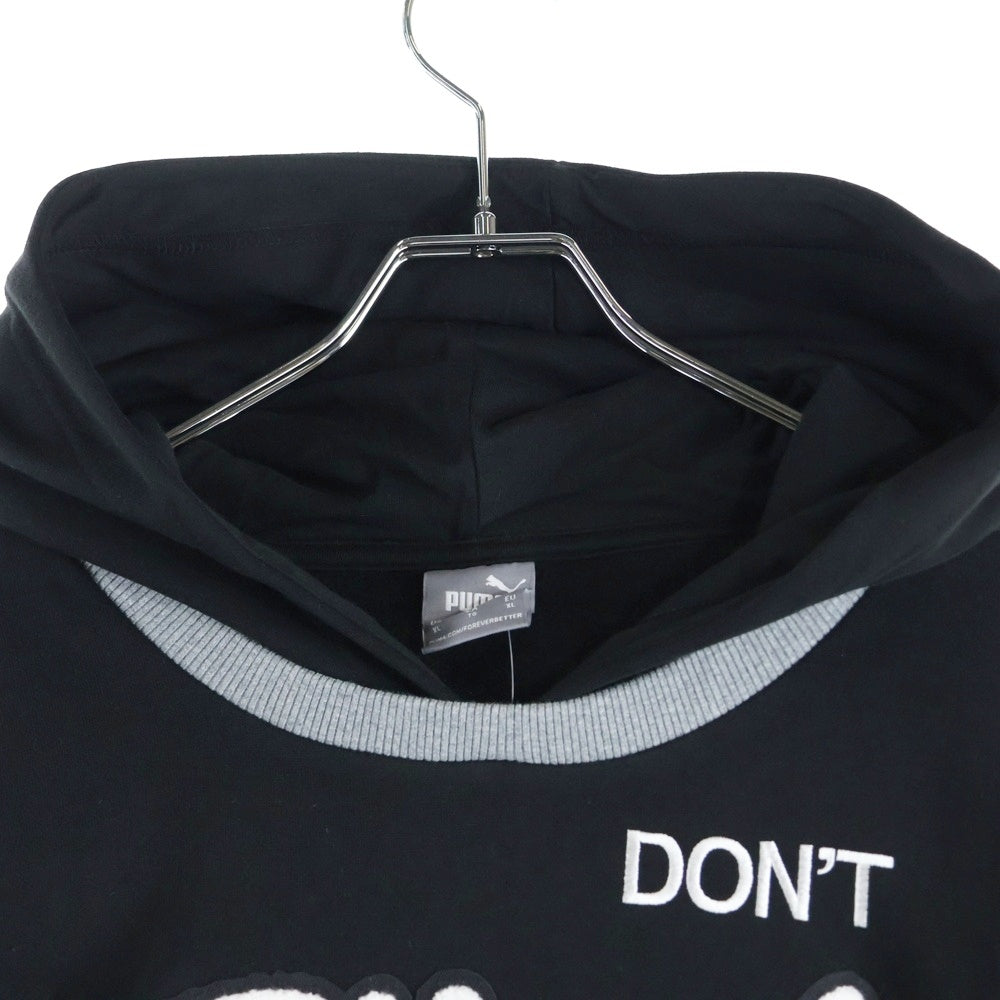 PUMA(プーマ) フロント刺繍プルオーバーパーカー 532102-03 ブラック