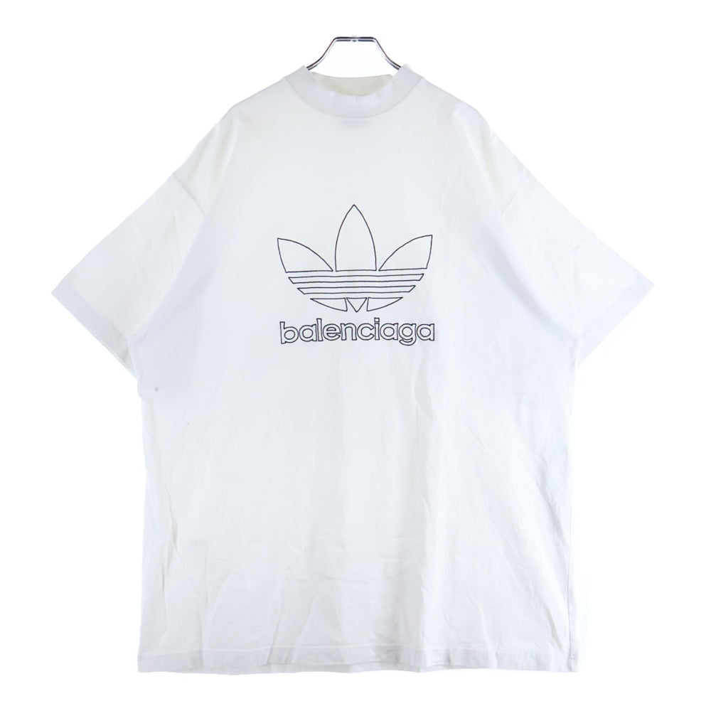 23ss adidas BALENCIAGA オーバーサイズTシャツ　サイズ:2 BALENCIAGA(バレンシアガ) 23SS×ADIDAS アディダス トレフォイルロゴ