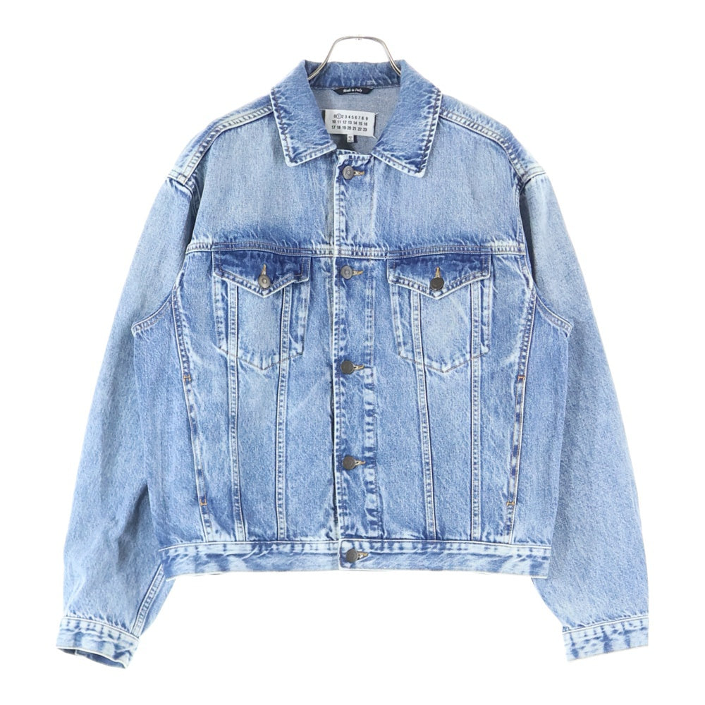 Maison Margiela(メゾンマルジェラ) 21SS ウォッシュ加工 デニムトラッカージャケット S51AM0428 インディゴ