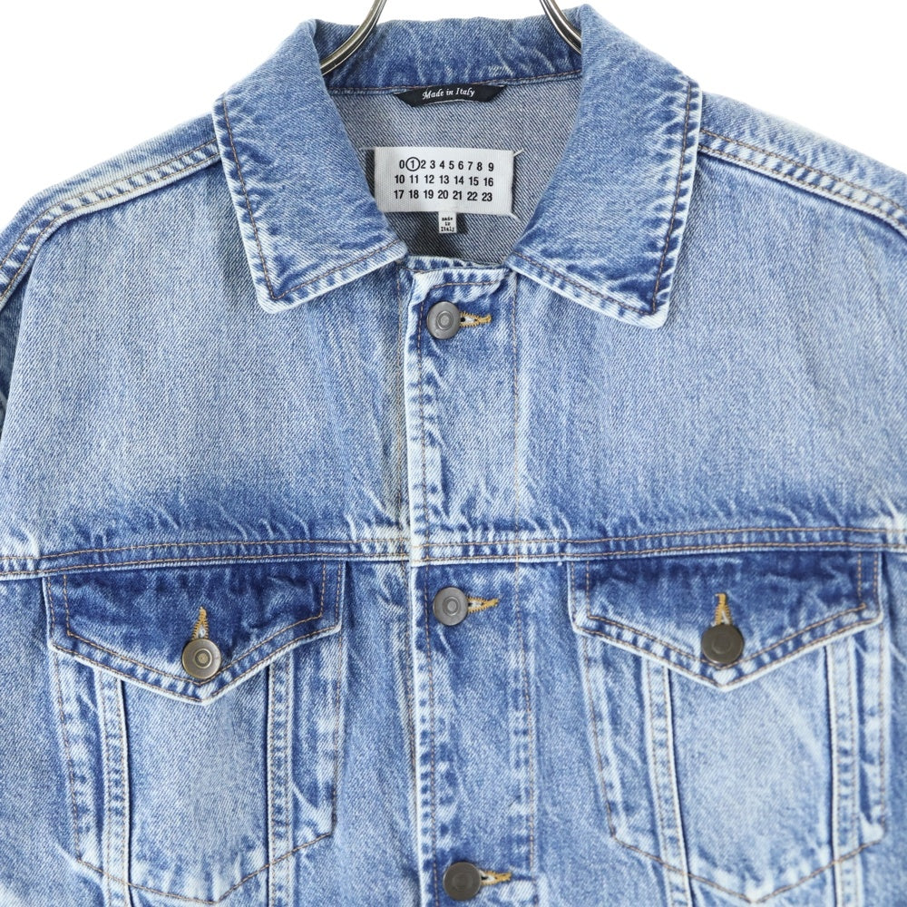 Maison Margiela(メゾンマルジェラ) 21SS ウォッシュ加工 デニムトラッカージャケット S51AM0428 インディゴ