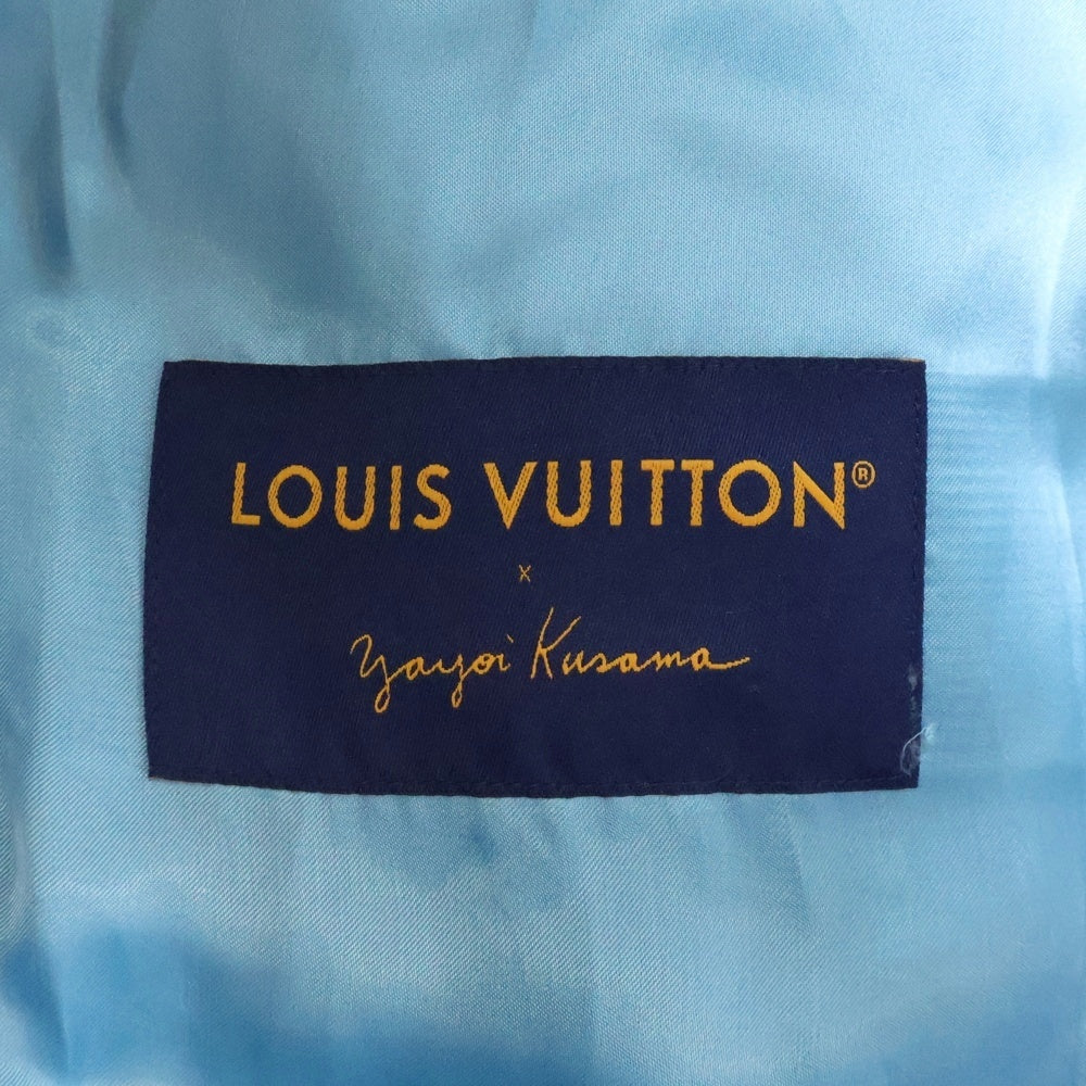 LOUIS VUITTON(ルイヴィトン) 23SS ×YK Embroidery Varsity Jacket RM232H VN6 HOL30E ×草間彌生 エンブロイダリー バーシティジャケット ライトブルー
