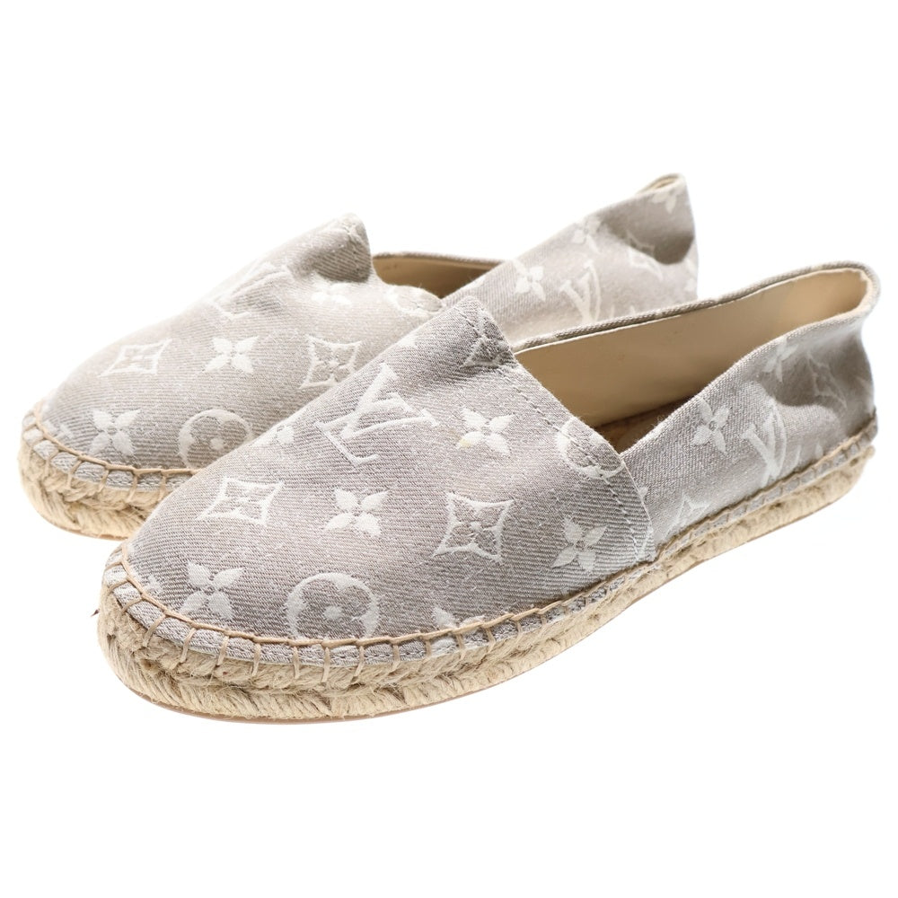 LOUIS VUITTON(ルイヴィトン) Starboard Slip-On 1AB2ZX スターボード モノグラムキャンバススリッポン グレー レディース