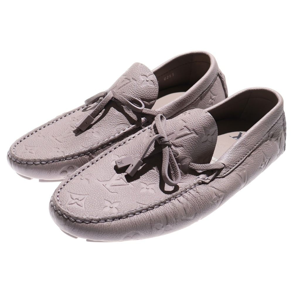 LOUIS VUITTON(ルイヴィトン) LVドライバー ラインモノグラムローファー ベージュ レディース