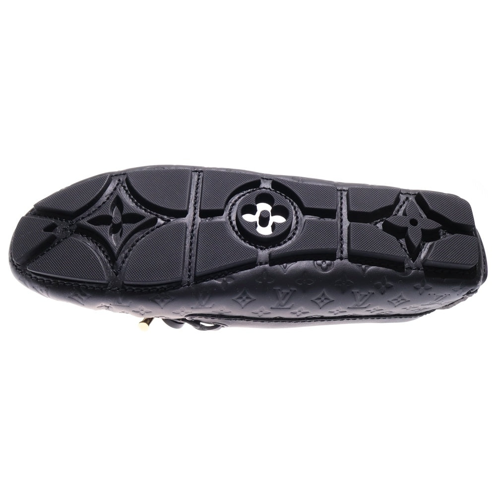 LOUIS VUITTON(ルイヴィトン) グロリア ラインモノグラムローファー ブラック レディース