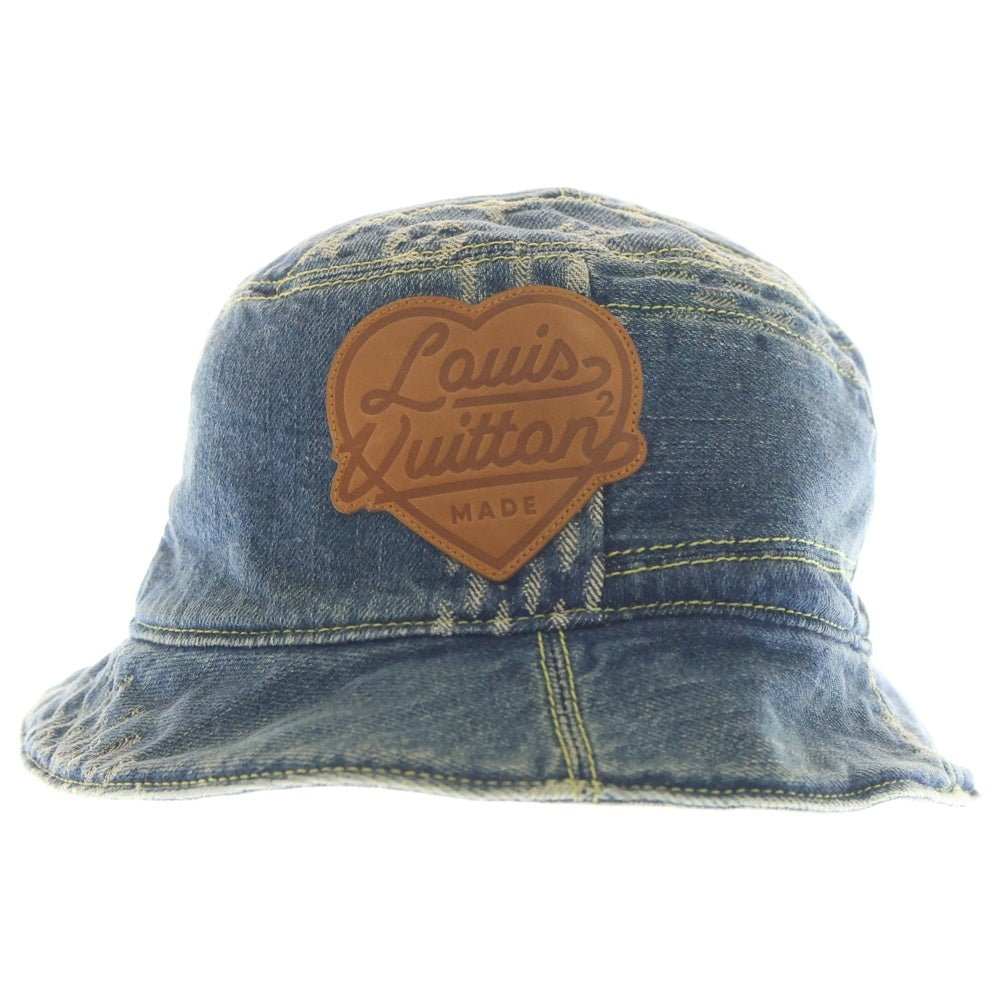 LOUIS VUITTON(ルイヴィトン) ×NIGO LV Made Denim Bucket Hat MP3243 ×ニゴ LVメイド デニムバケットハット インディゴ