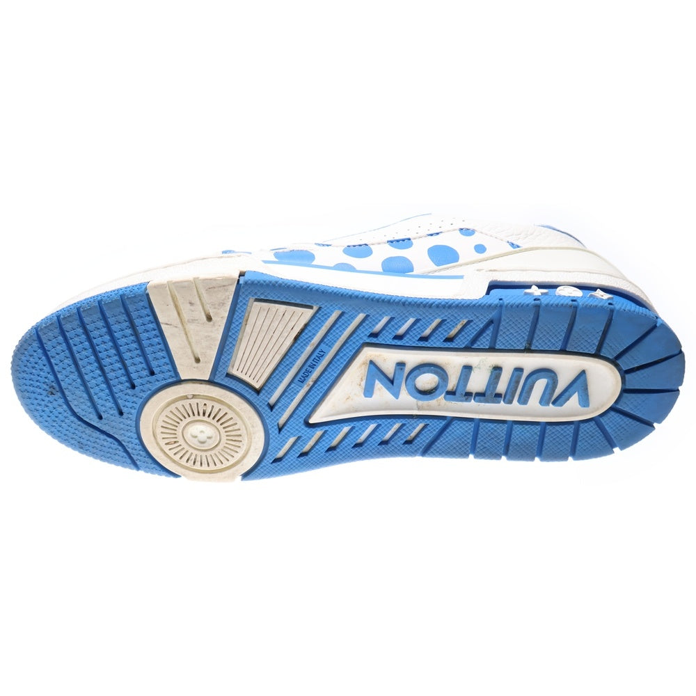 LOUIS VUITTON(ルイヴィトン) ×YK LV Trainer 1ABD1G ×草間彌生 LVトレイナー ライン ローカットスニーカー ホワイト/ライトブルー