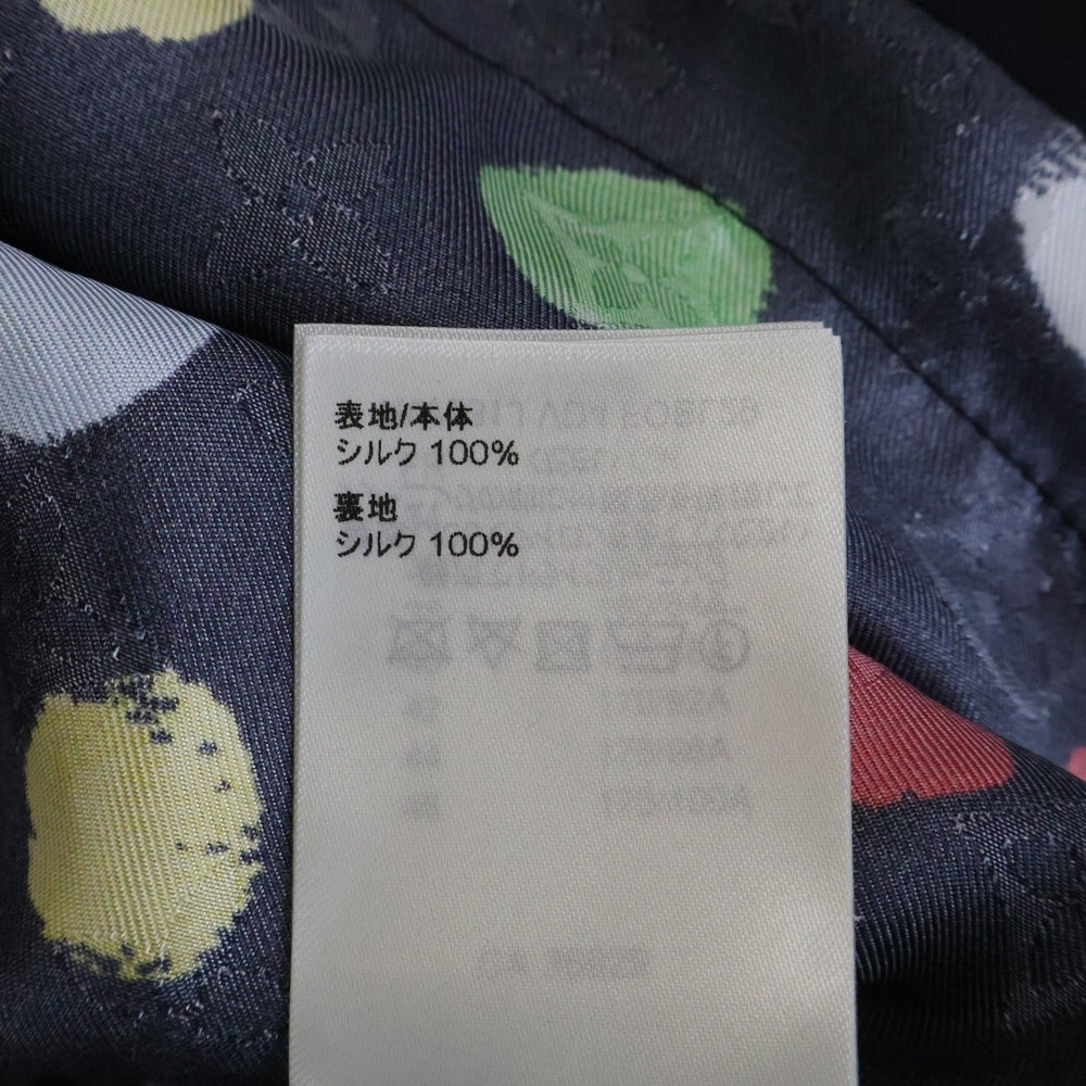 LOUIS VUITTON(ルイヴィトン) 23SS ×YK L/S Pajama Shirt RW231J VD4 FOBL29 ×草間彌生 モノグラムドット柄シルク長袖シャツ ブラック
