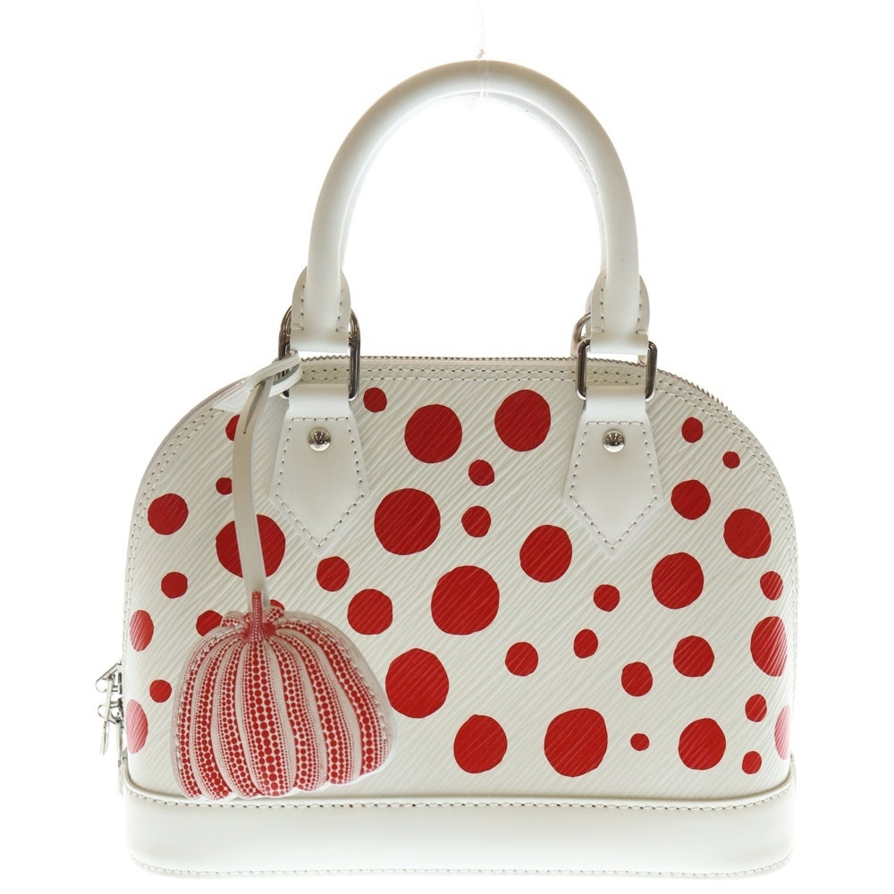 LOUIS VUITTON(ルイヴィトン) ×YK Epi Alma BB 2way Hand Bag M21712 ×草間彌生 エピ アルマBB 2WAYハンドバッグ ホワイト/レッド レディース