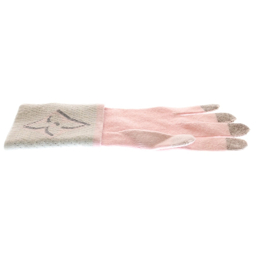 LOUIS VUITTON(ルイヴィトン) 19AW Gon Giant Pop Monogram Gloves M73904 ゴンジャイアント ポップモノグラム手袋 ピンク/グレー