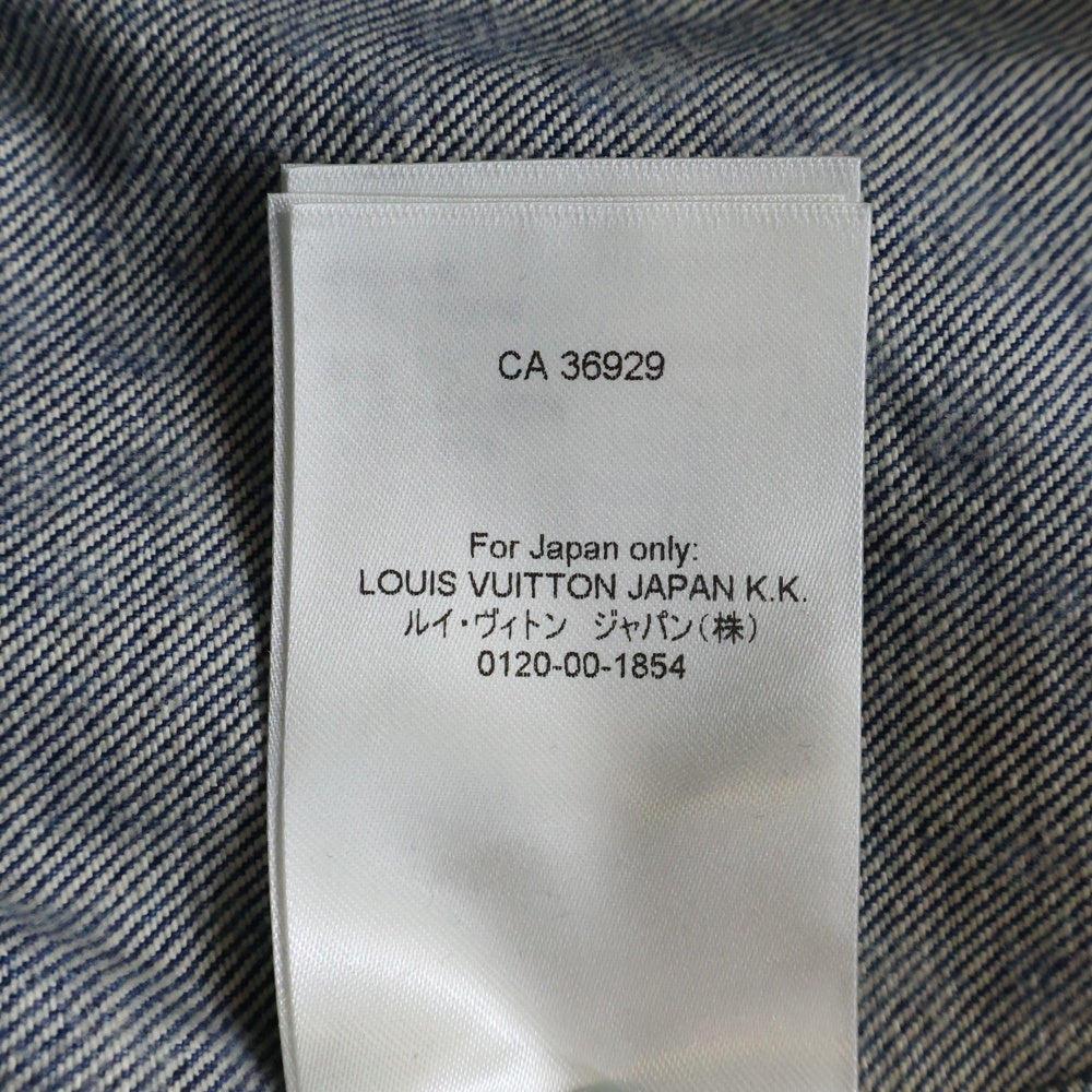 LOUIS VUITTON(ルイヴィトン) 23AW×YK Zipup Denim Bluzon Dot RM232H YN3 HOA30W 草間彌生 ドット柄ジップアップデニムブルゾンジャケット インディゴ