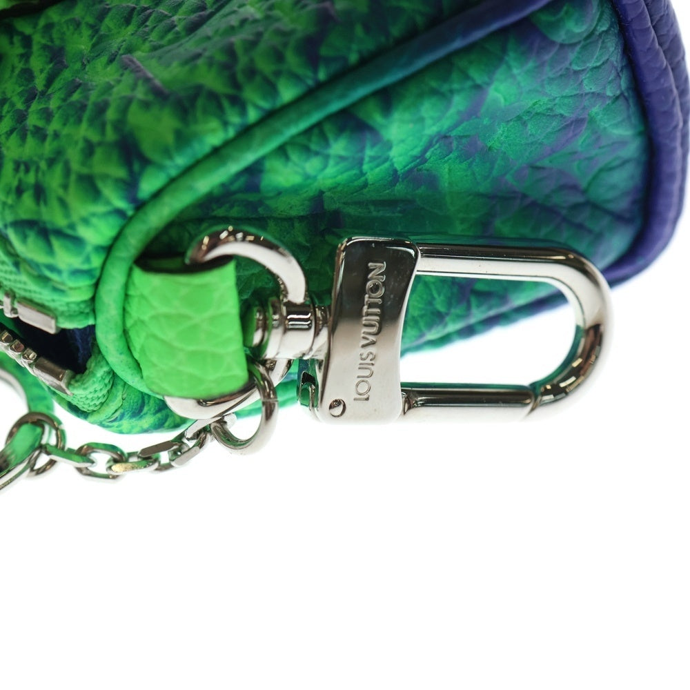 LOUIS VUITTON(ルイヴィトン) トリヨン イリュージョンポーチ ミニキーポルキーホルダー MP3284 グリーン/ブルー