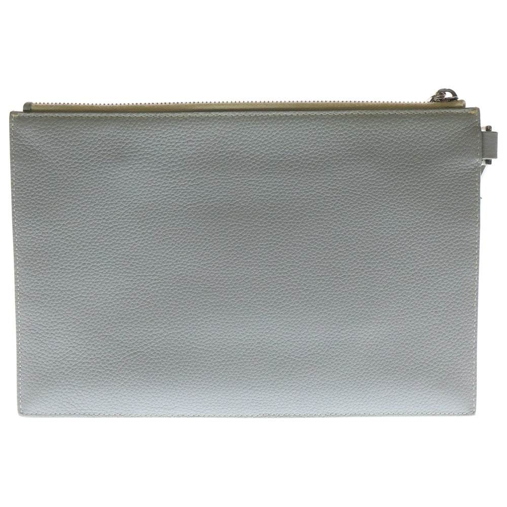 Christian Dior(クリスチャンディオール) 1947 Signature Grained Calfskin Clutch Bag 2ESCA338NFS H62Q 1947 シグネチャー カーフスキンクラッチバッグ グレー