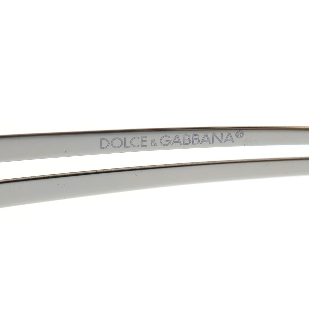 DOLCE & GABBANA(ドルチェアンドガッバーナ) ティアドロップ リムレス サングラス DG446S 眼鏡 シルバー/パープル