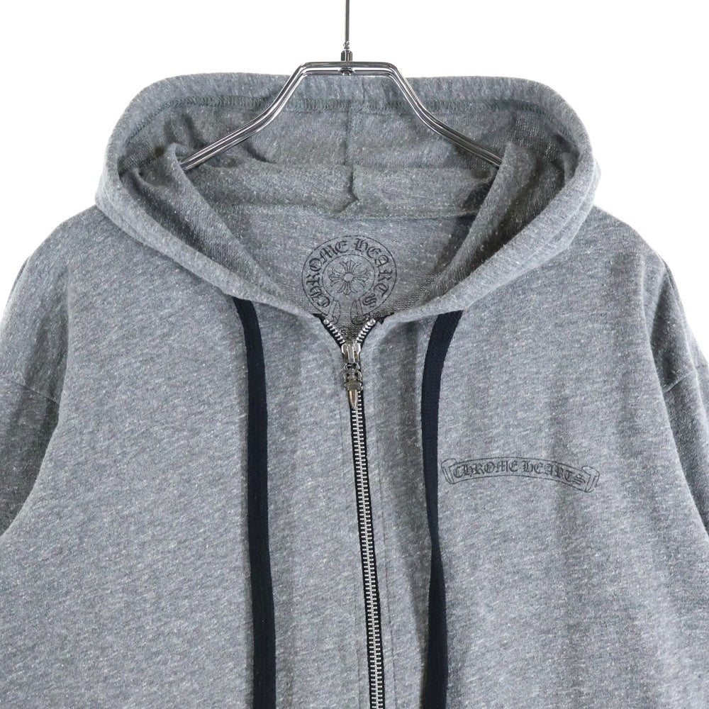 CHROME HEARTS(クロムハーツ) OLD バックフレアニープリント ジップアップパーカー グレー